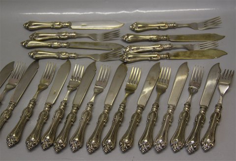 Ukendt EPNS plet og stålbestik 24 del knive og gafler Sælges samlet Ny pris