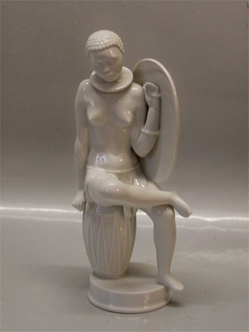Royal Copenhagen figurine 
12487 RC "Africa" Blanc de Chine, white 23 cm, Arno Malinowski