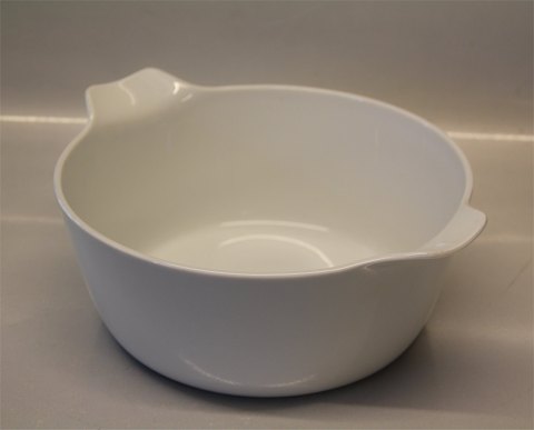 B&G porcelæn Hvid Koppel 253 Skål med hanke 10.5 x 26,5 cm (401)