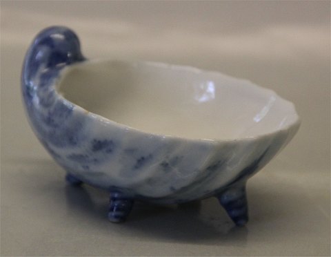 Antikke B&G Blå Empire eller blåmalet porcelæn Saltkar ca 5 x 10 cm