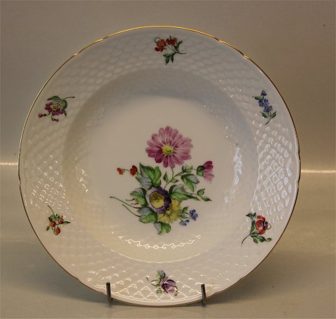 B&G Saxon Flower white porcelain 023 Soup rim bowl 22 cm (323)
