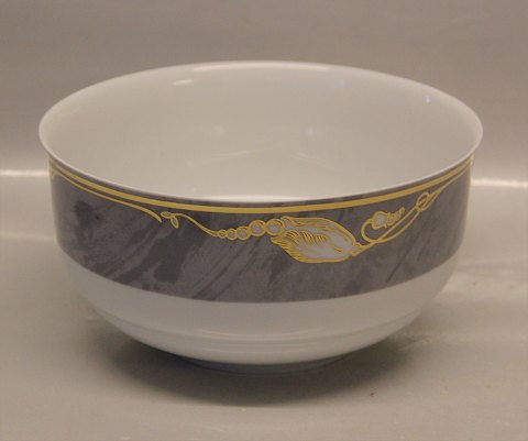 Grey Magnolia 577 Round bowl 1 l / 8 x 16 cm Magnolia Royal Copenhagen  
