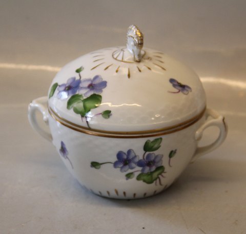 B&G Blue Anemone white porcelain 094 Sugar bowl (large) 12 cm (302)