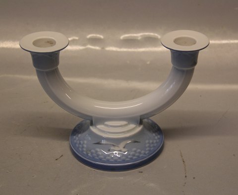 B&G Seagull Porcelain without gold
235 Two armed candlestick 13.5 cm