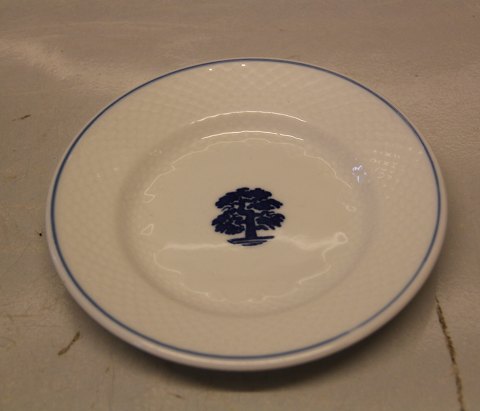 B&G 1002 Cake dish 16 cm (700) (Hotel)  "The OAK" - Blue Oaktree on seashell 
tableware Hotel