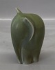 Palshus Green glazed Elephant 12.5 cm