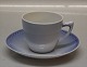 B&G Porcelain
Blue toned smooth 102 Cup and saucer pierced rim (305,5)