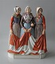 Royal Copenhagen figurine 
12226 RC 3 Women in National Dresses from Denmark 13.25" / 34 cm