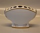 B&G Hartmann Porcelain White with double gold rim and lines 071 a Buquettiere 11 
cm