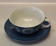 Annette Royal Copenhagen Aluminia Faience 612-3488 Tea cup 5.5 x 11.2 cm & 
saucer 15.3 cm Berte Jessen 1966
