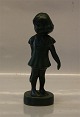 Ipsen Danish Art Pottery 1843-1955 926 I Ipsen Jade Green glazde "Shy" (Little 
girl with beach shoes)  19 cm Verner Hancke 1941