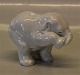 Royal Copenhagen Art Pottery
22741  RC White Elephant young with leg up 7.5 cm  March 1982 Jeanne Grut