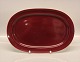 Oval platter 33 x 22 cm, bordeaux, confetti
 Royal Copenhagen Aluminia Faience