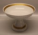 Royal Copenhagen Gold Fan Dinnerware 414-11549 Fruit bowl on high foot 16 x 23.5 
cm 2nd quality
