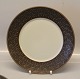 Umbra Brown Azur Nissen Kronjyden B&G Quistgaard  Stoneware 325 Dinner Plate 
(white mirror)ca 24.5 cm / 9.5"