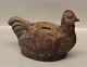 Sparrebøsse - dansk lertøj høne 14.5 x 22.5 cm