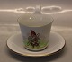 Christmas B&G Porcelain 486-3604 B&G with trombone on cup with high handle Pixie 
9 cm & saucer 15.5 cm