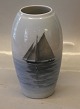 B&G Porcelain B&G 8356-251 Vase with sailship 18 cm
