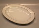016 Oval platter 33.5 cm B&G Minuet White form, saw tooth gold rim, form 601

