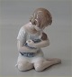 Royal Copenhagen figurine 1938 RC Girl with doll Ada Bonfils 13 cm