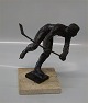 Royal Copenhagen Bronze statuette Sterett-Gittings Kelsey ICE Hockey player