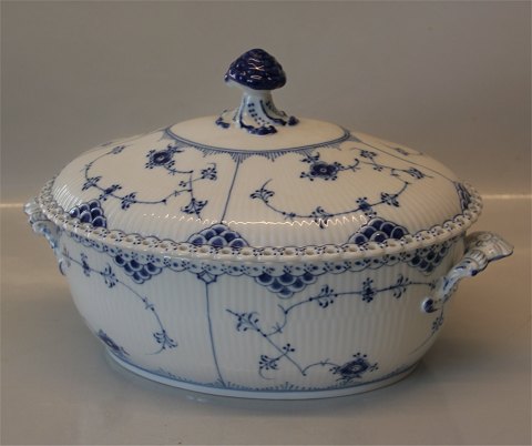 Blue Fluted Full Lace 1109-1 Tureen with lid 12 pers. / 2 liter / 32 cm 
(181-182-183) (1103181)

