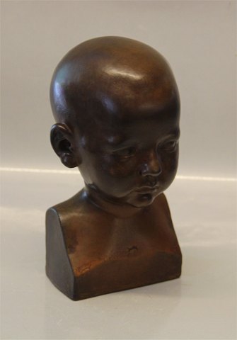 Royal Copenhagen Art Pottery Bust - Child