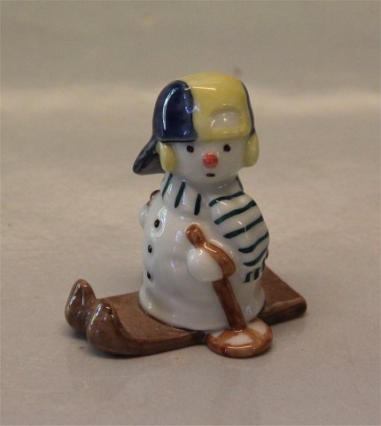 Royal Copenhagen figurine 0771 RC Snowman, Buy skiing, Winther series figurine 6 
cm (1021771)