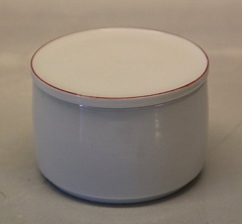 Red top  6275 Jar with lid 6318 6.5 x 9 cm
 Design Grethe Meyer Royal Copenhagen Porcelain