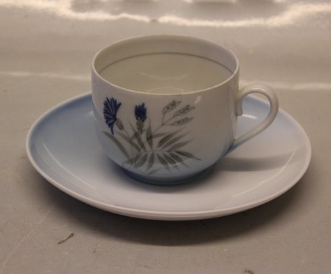 B&G Blue Demeter porcelain 108 Chocolate cup 6.5 x 8 cm and saucer 15.7 cm1.5 dl 
(473)
