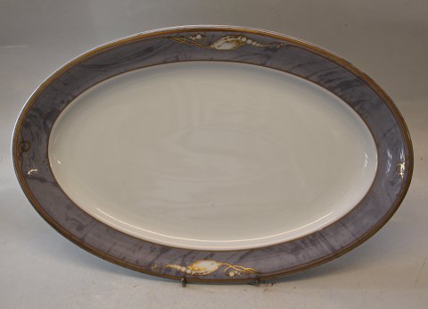 Royal Copenhagen  Grey Magnolia 374 Oval platter 33 cm