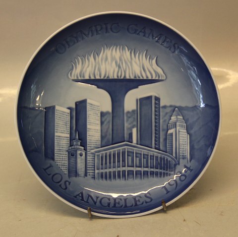 Rare B&G Porcelain Plate B&G 1984 Olympic Games Los Angeless 18.5 cm
