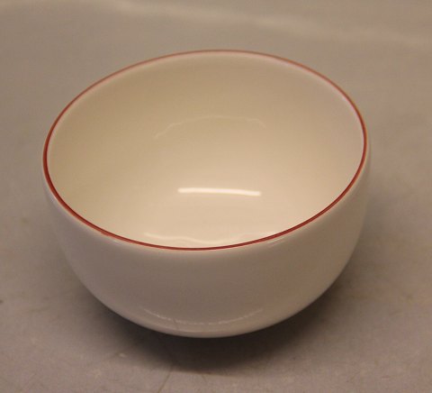 Red 3042 Bowl 5 x 8 cm Cup without handle (569) 15 cl Royal Copenhagen faience 
red top or red line -4 ALL Seasons 
