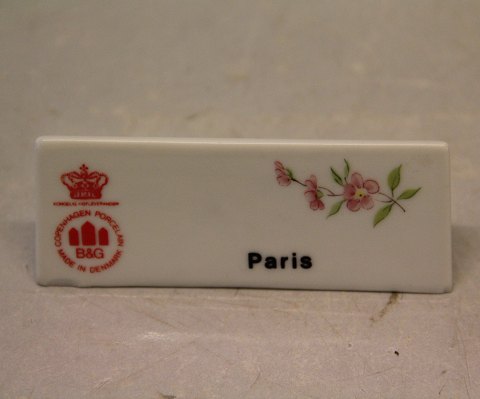 Paris B&G Porcelain Dealer Sign for Advertising: Paris

