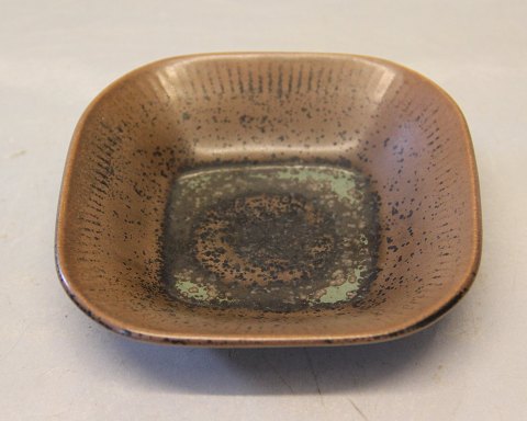 Squarre tray  ca 12 cm Noeddebo Brown Ceramics Stoneware Danish Art Pottery 
Knabstrup