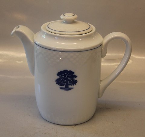 1052 Coffee pot 20 cm with lid (825)B&G "The OAK" - Blue Oaktree on seashell 
tableware Hotel
