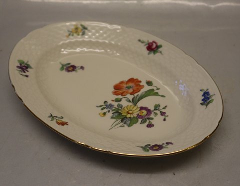 018 Oval dish 26 cm B&G Saxon Flower Creme porcelain
