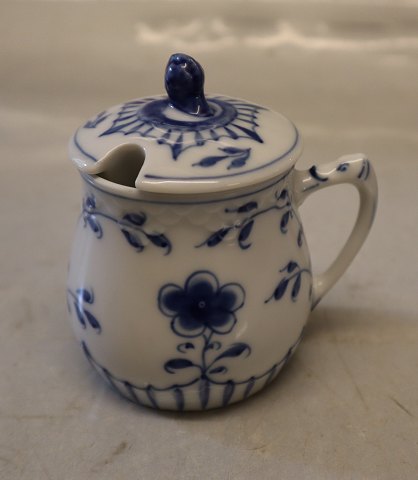 210 Large mustard jug 8.5 cm (450) B&G Blue Butterfly porcelain 

