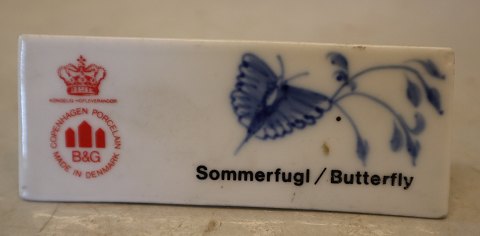 Sommerfugl Bing & Grøndahl Reklame Skilt for  ca 4 x 10 cm
