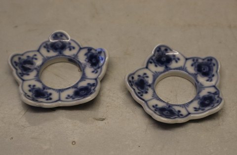 16-1 Candle ring for candlestick 5,8 cm (508) Blue Fluted Danish Porcelain