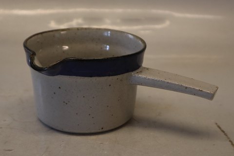 Gravy pitcher with handle 6.5 x 16 cm Christine Blue and Grey  Stoneware Danish 
Art Pottery Knabstrup
