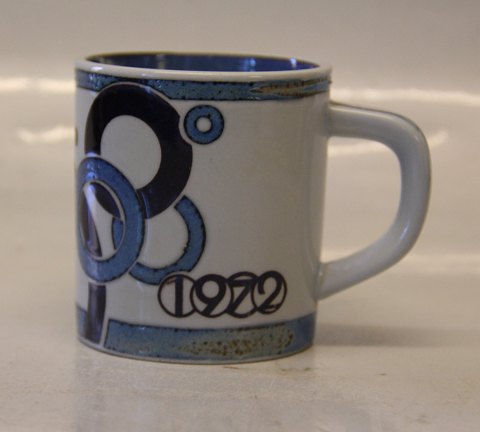 Small 1972 Bodil Buch	 Royal Copenhagen Faience Annual mugs  7.5 x 6,7 cm cm  
