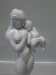 B&G Figurine B&G 4111 Mother with sucking young 33 cm Kai Nielsen White

