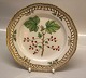 Flora Danica Danish Porcelain
20-3554 Ribes rubrum L. Stand for Small Round Fruit Basket/Pierced Lunch Plate 
New # 635. (From the year 1975) 9"