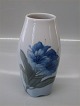 Royal Copenhagen 845-238 Footed vase with blue flower 17 cm painter 79 
(1923-1935)