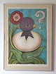 Orininal Henry Heerup "The Egg" Lithographie in colours Signed and numbered