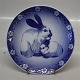 Royal Copenhagen Plate 
1985 RC Mother Rabbit and her baby Plate 15.5 cm