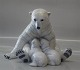 Royal Copenhagen figurine 
087 RC  Polar Bear with Cubs 6.5" / 20 x 25 cm Allan Therkelsen. Motherly Love