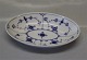 B&G Blue Traditional Ribbed porcelain
038 Oval bowl 18 cm