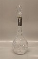 Decanter with silver mounting on the neck 830 S 39 cm including stopper